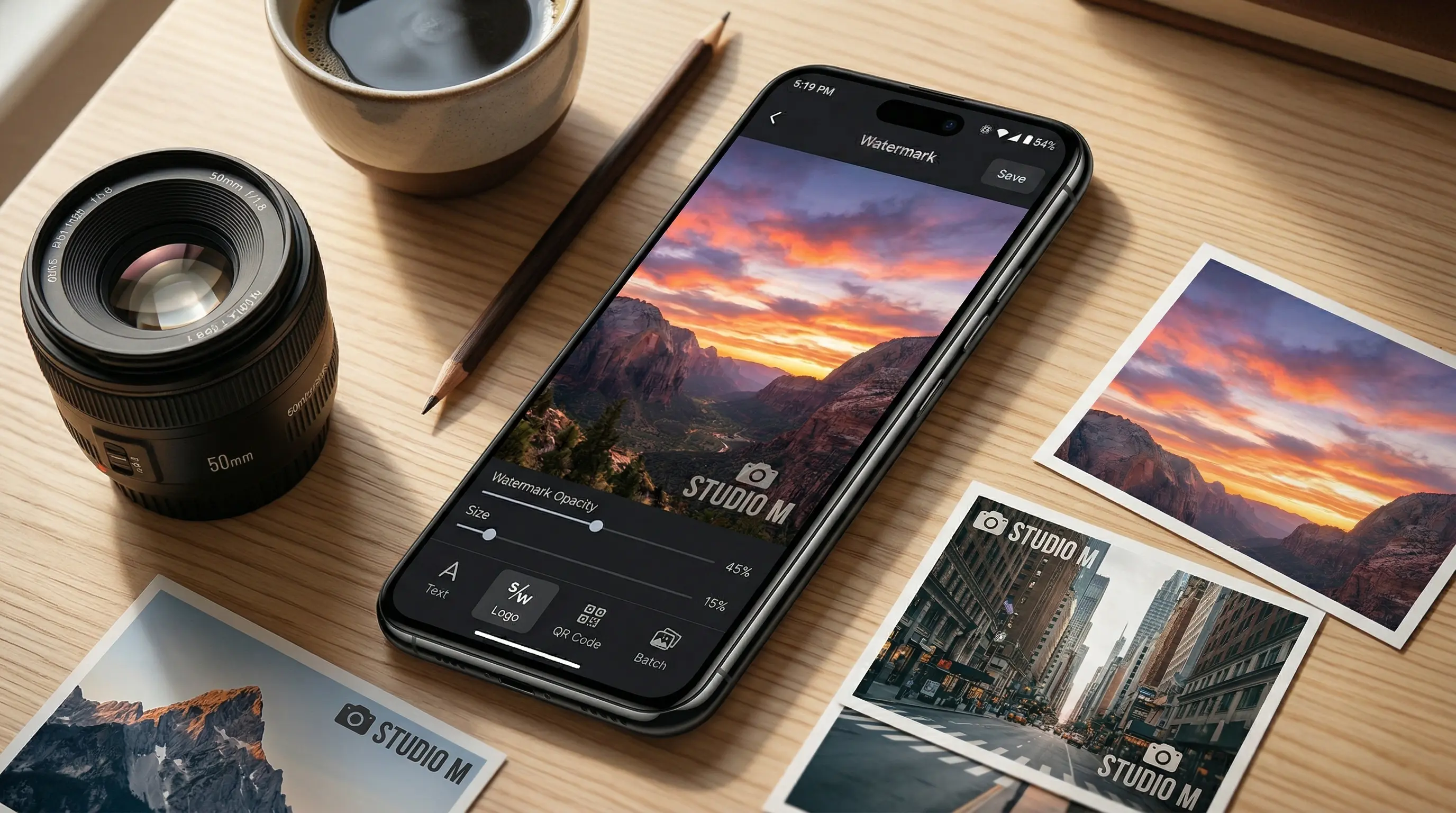 How to add a watermark to photos on Android and iPhone